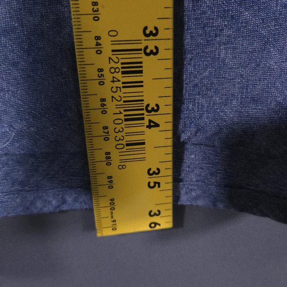 Freedom Trail by Kyodan Shift Dress Roll Tab Sleeve Linen Cotton Blend Size L - Picture 6 of 9